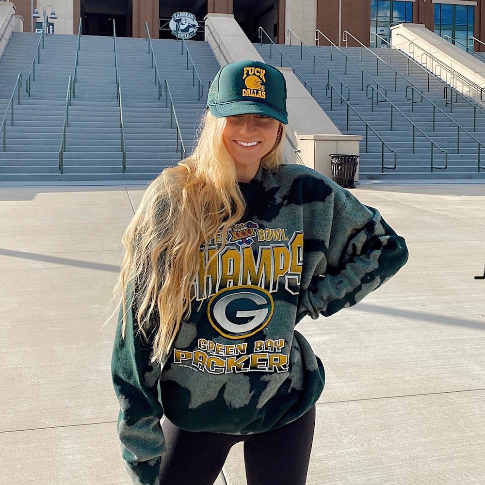 Vintage green bay packers crewneck sweatshirts
